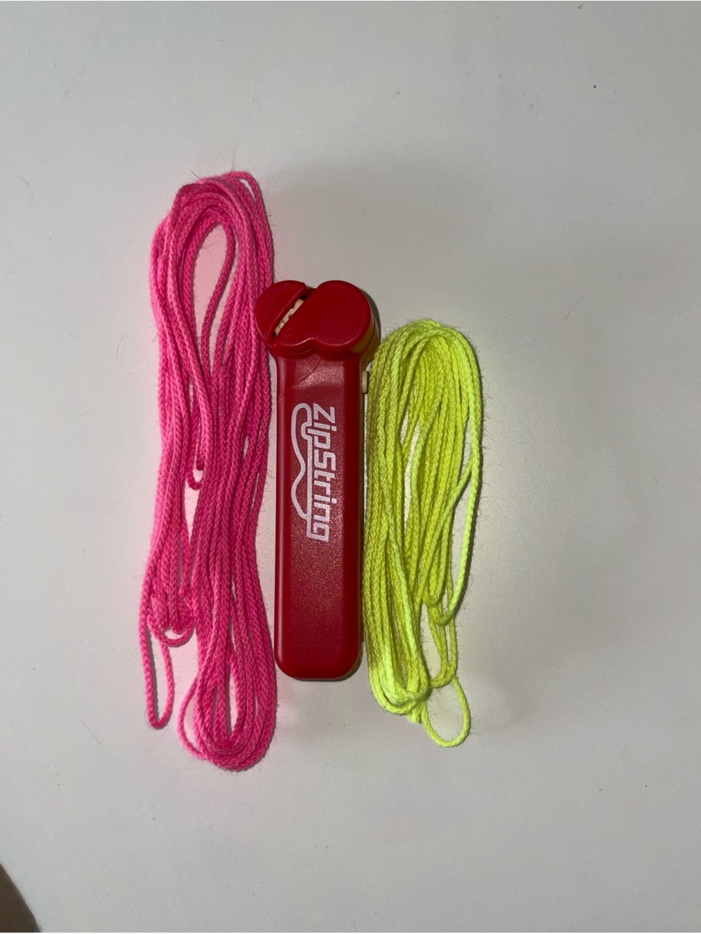 Zip string Pink & Neon Yellow